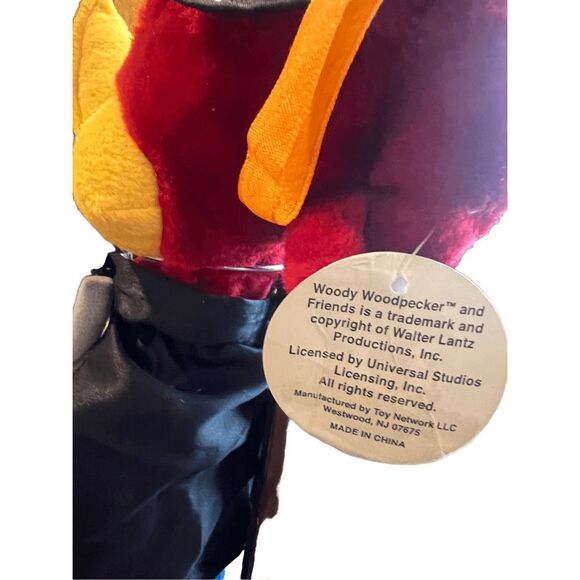 VINTAGE Y2K WOODY WOODPECKER WITCH PLUSH - Picture 6 of 8